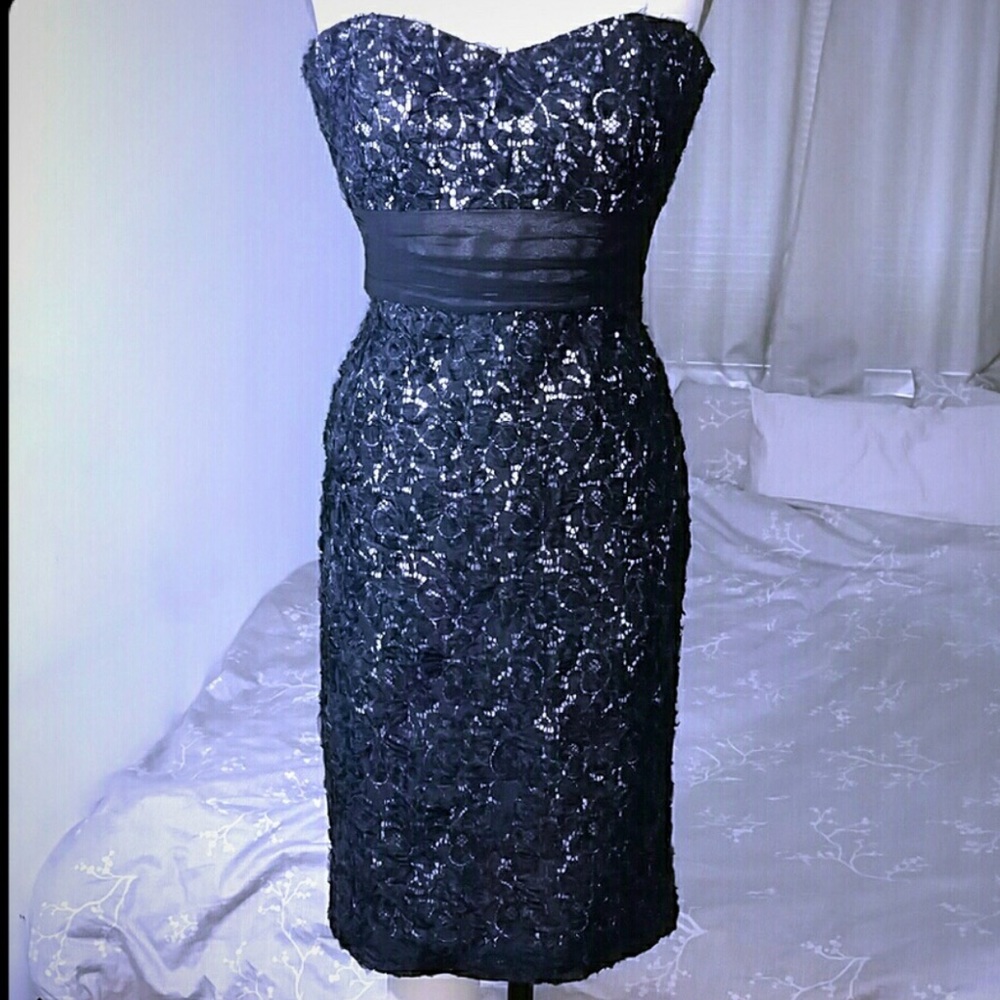 Badgley Mischka Strapless Cocktail Dress Size 4
